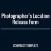 Photographers Location Release Form