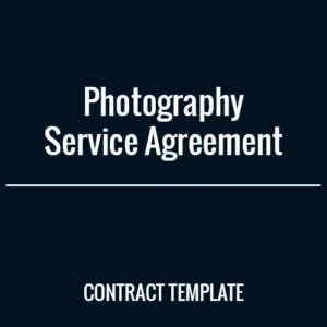 Photography Services Agreement
